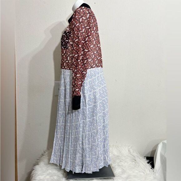 Gavano Qualitaly Pleated Shirt Dress New With Tag Size 44 - Picture 6 of 11